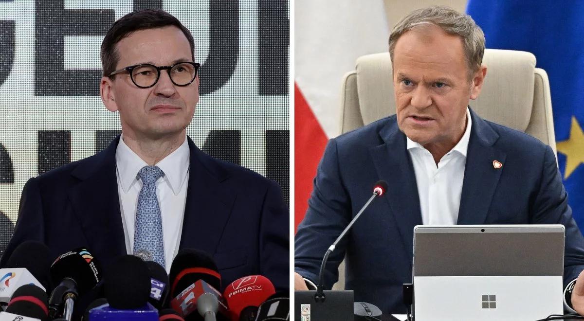 Tusk kontra Morawiecki. Ostra wymiana zdań. "Już nawet nie udają"