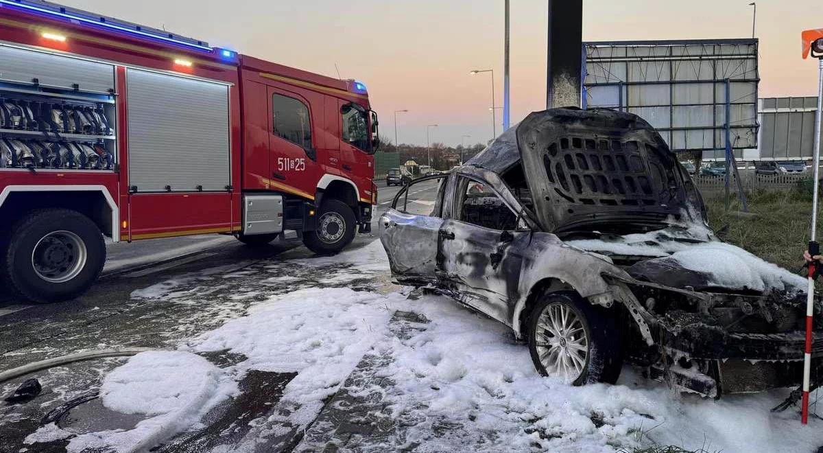 Kierowca zginął w płomieniach. Tragiczny wypadek na Śląsku