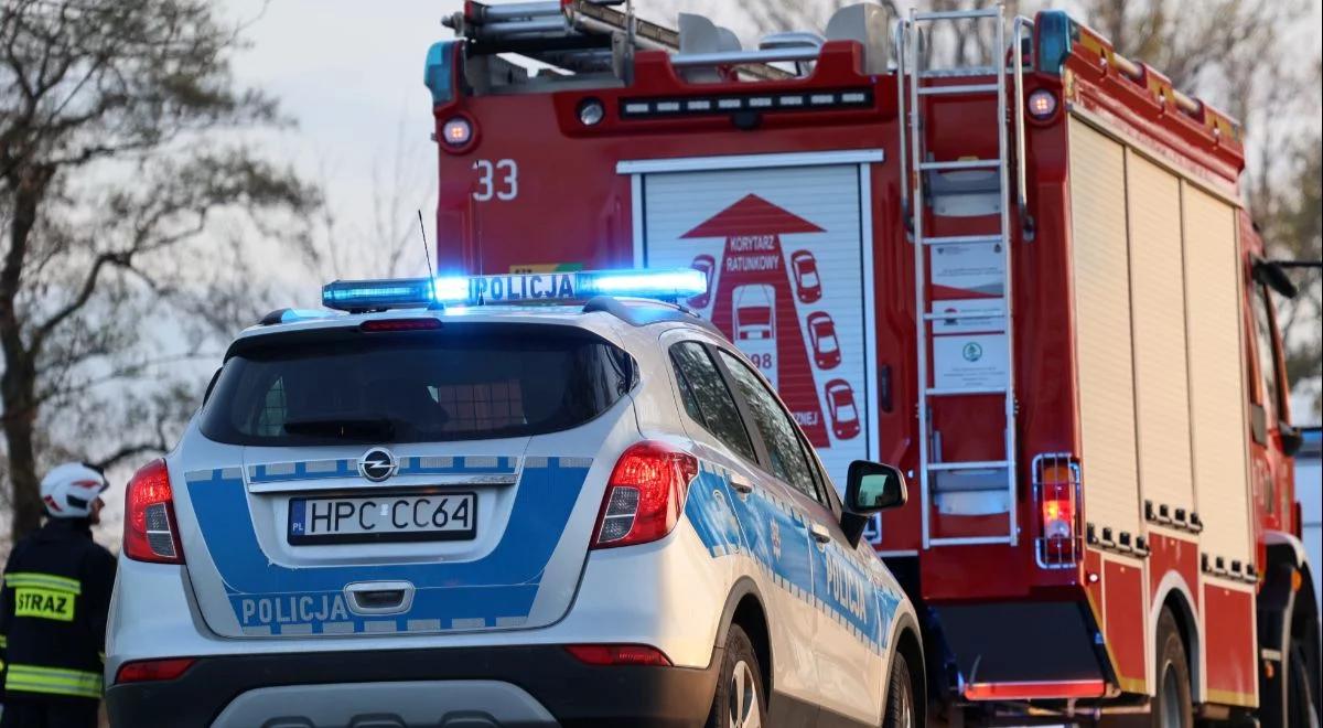 Strzały, wybuch i pożar na Dolnym Śląsku. Policyjni kontrterroryści w akcji