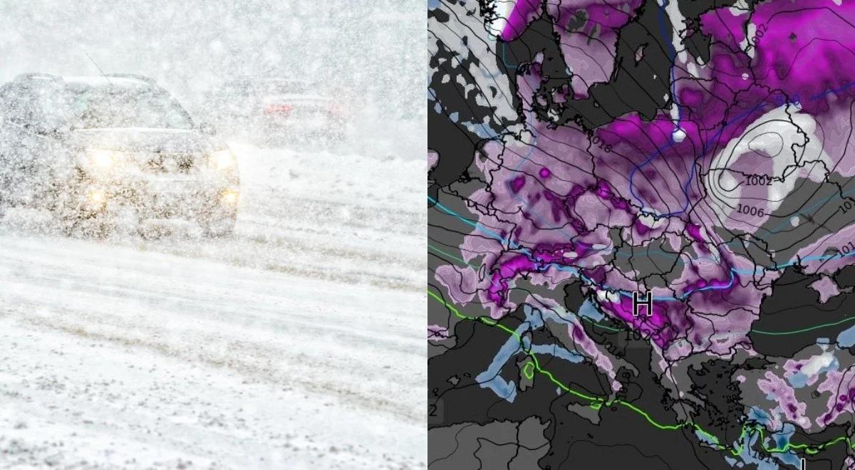 Uderzenie zimy z prawdziwego zdarzenia. Do Polski suną śnieżyce i potężny mróz