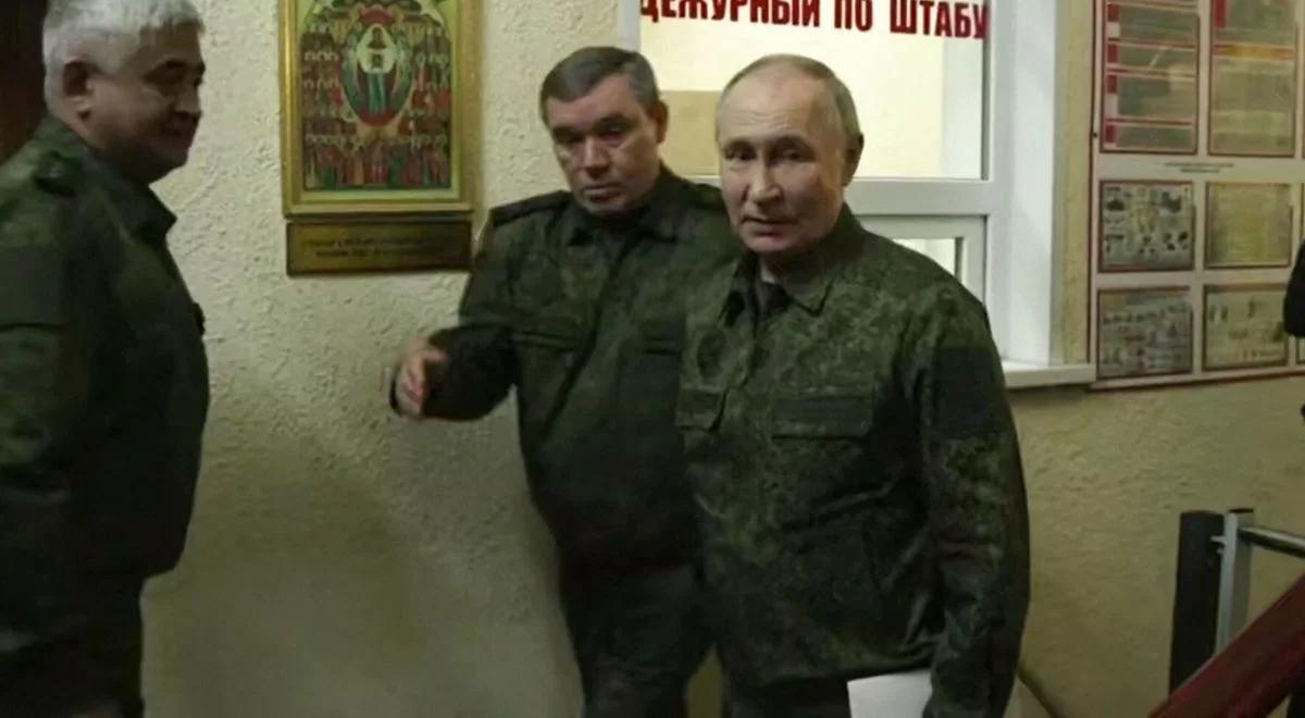 Putin w mundurze w obwodzie kurskim. Pierwszy raz od ofensywy Ukrainy