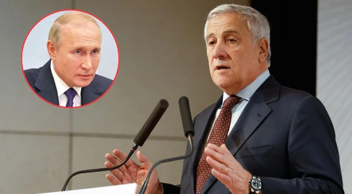 Tajani wyśmiał przechwałki Putina. "Stara i podretuszowana rakieta"