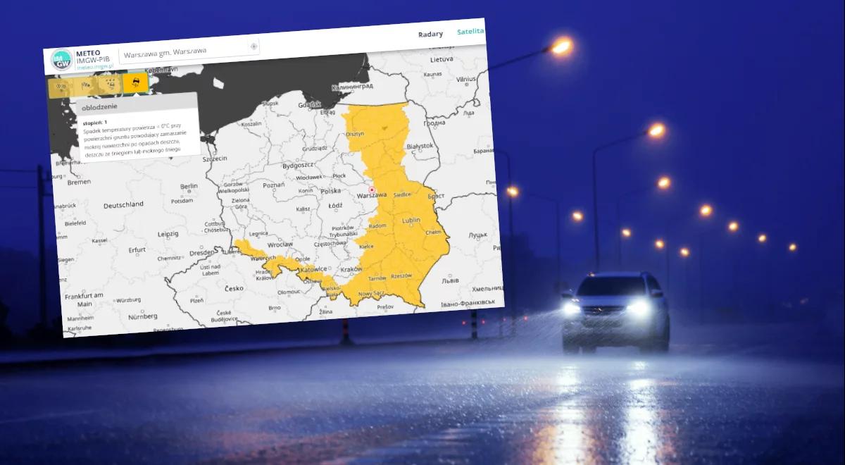 Drogi będą jak lodowiska. Kierowcy muszą bardzo uważać, IMGW wydał liczne alerty