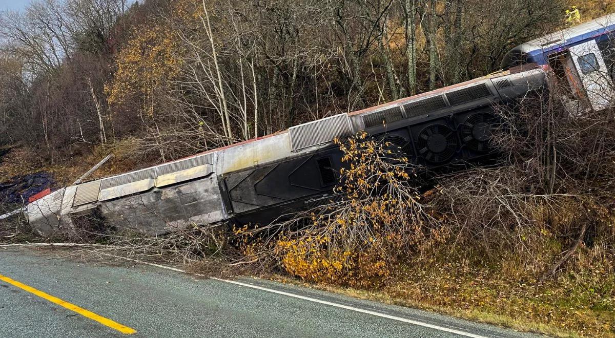 Katastrofa w Norwegii. Wykoleił się pociąg pełen ludzi