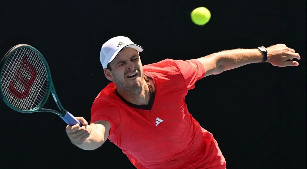 Popis na otwarcie. Hubert Hurkacz w 2. rundzie Australian Open