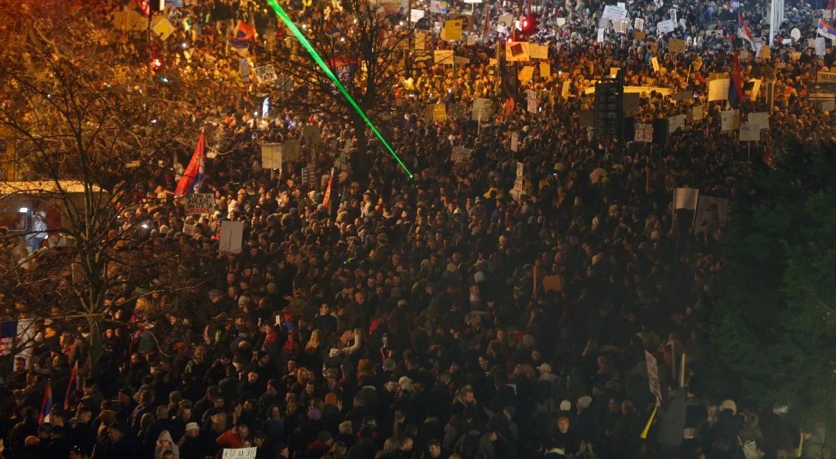 Protesty w Serbii. "Prezydent  Vučić znalazł się w trudnej sytuacji"