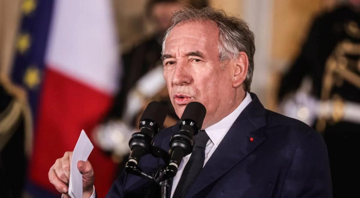 François Bayrou nowym premierem Francji. "Ma świadomość wyzwań"