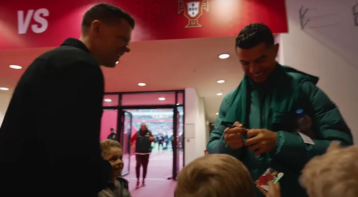 Liga Narodów. Wojciech Szczęsny uciął sobie pogawędkę z Cristiano Ronaldo. "Twój największy fan"