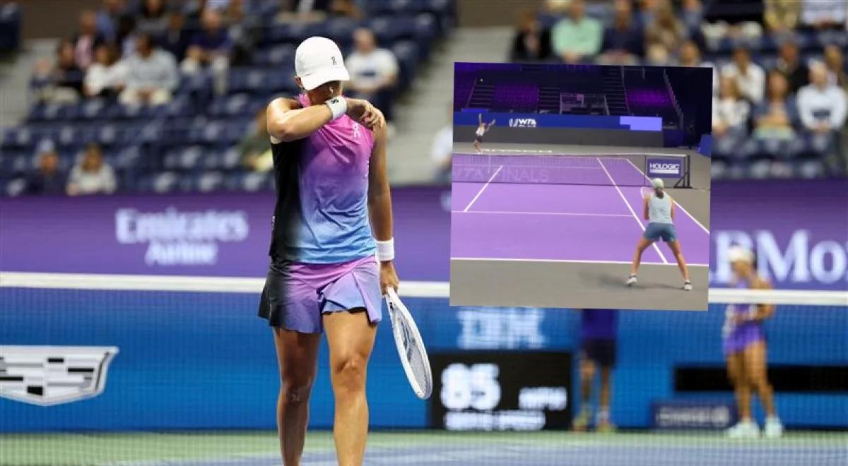 WTA Finals 2024. Niepokojące obrazki z Rijadu. Nawierzchnia może nie być przyjaciółką Igi Świątek [WIDEO]