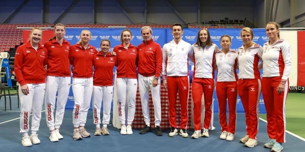 Tenisowe reprezentacje Polski i Szwajcarii w Billie Jean King Cup 