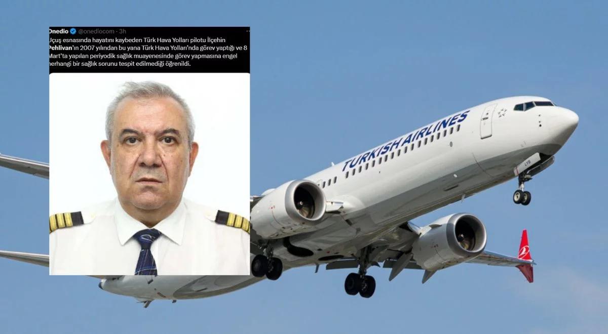 Pilot Turkish Airlines zasłabł w trakcie lotu. Nie udało się go uratować